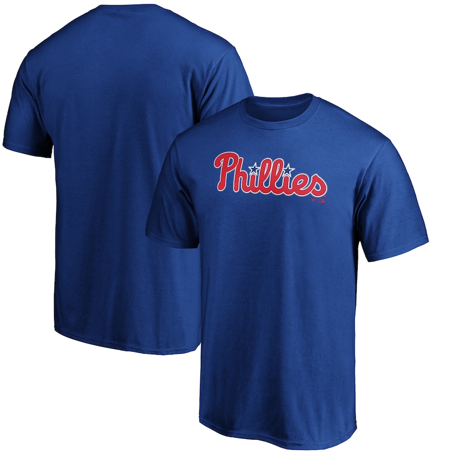 Men's Philadelphia Phillies Royal Official Team Wordmark T-Shirt