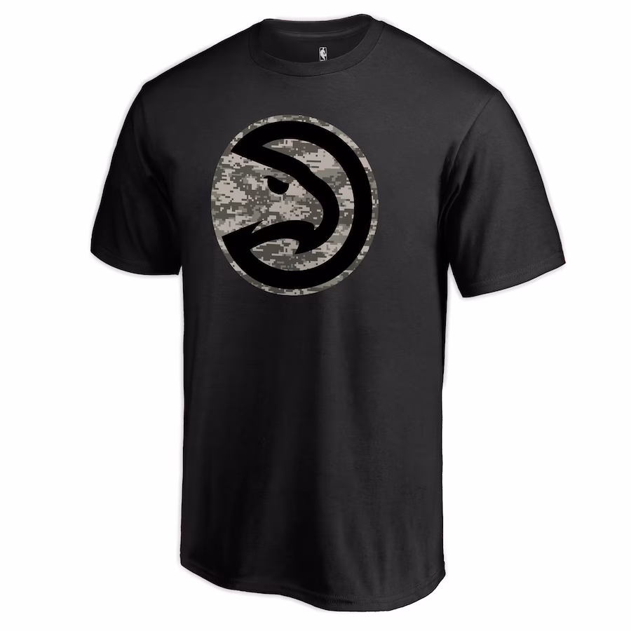 Men's Atlanta Hawks Black Cloak Camo T-Shirt