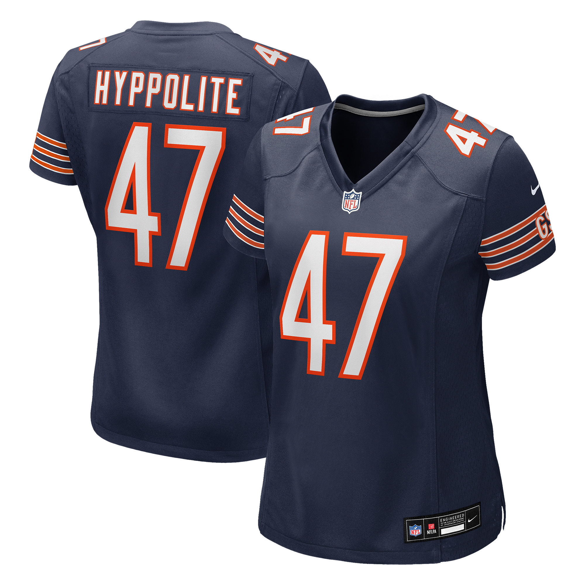 Women's Chicago Bears Ruben Hyppolite II Nike Navy Team Game Jersey