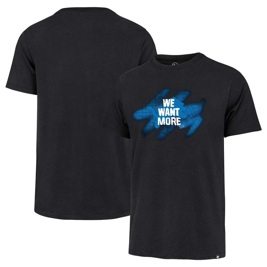 Men's Detroit Lions  '47 Black We Want More Franklin T-Shirt