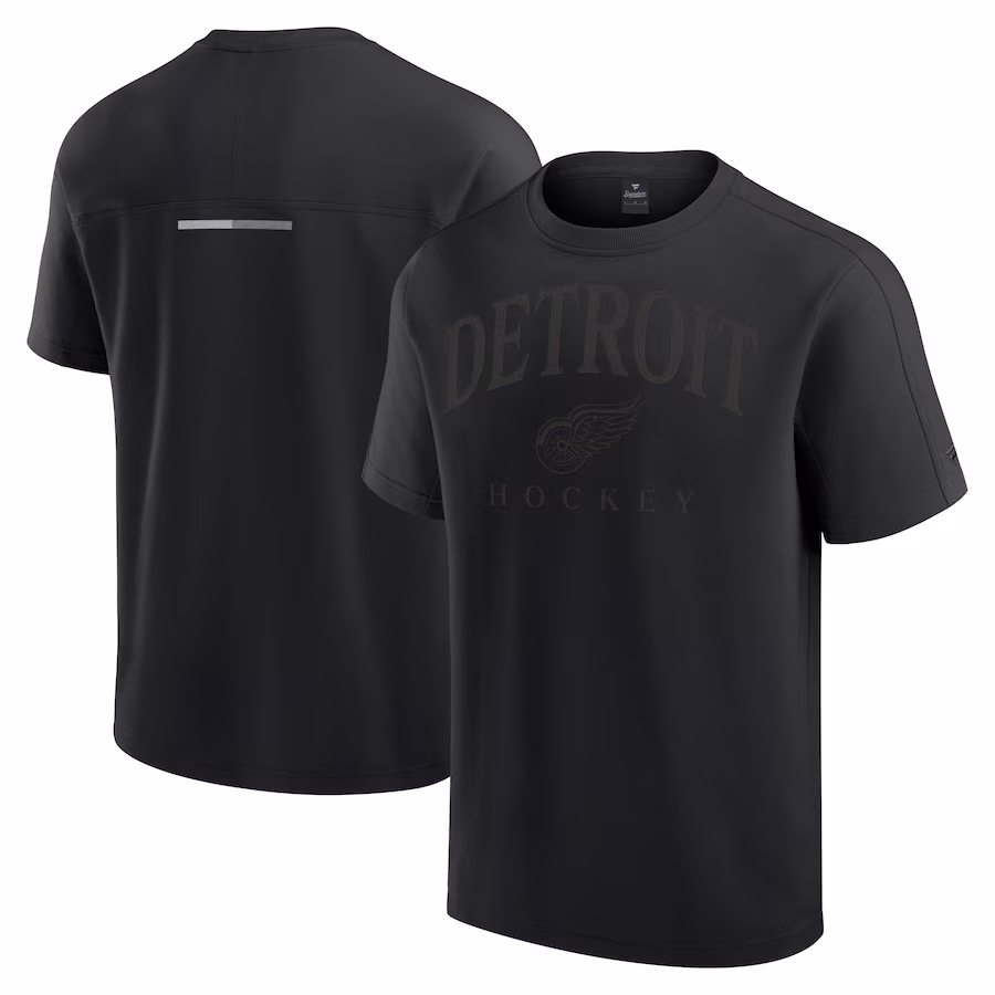 Men's Detroit Red Wings Fanatics Black Elements Flex Tri-Blend T-Shirt
