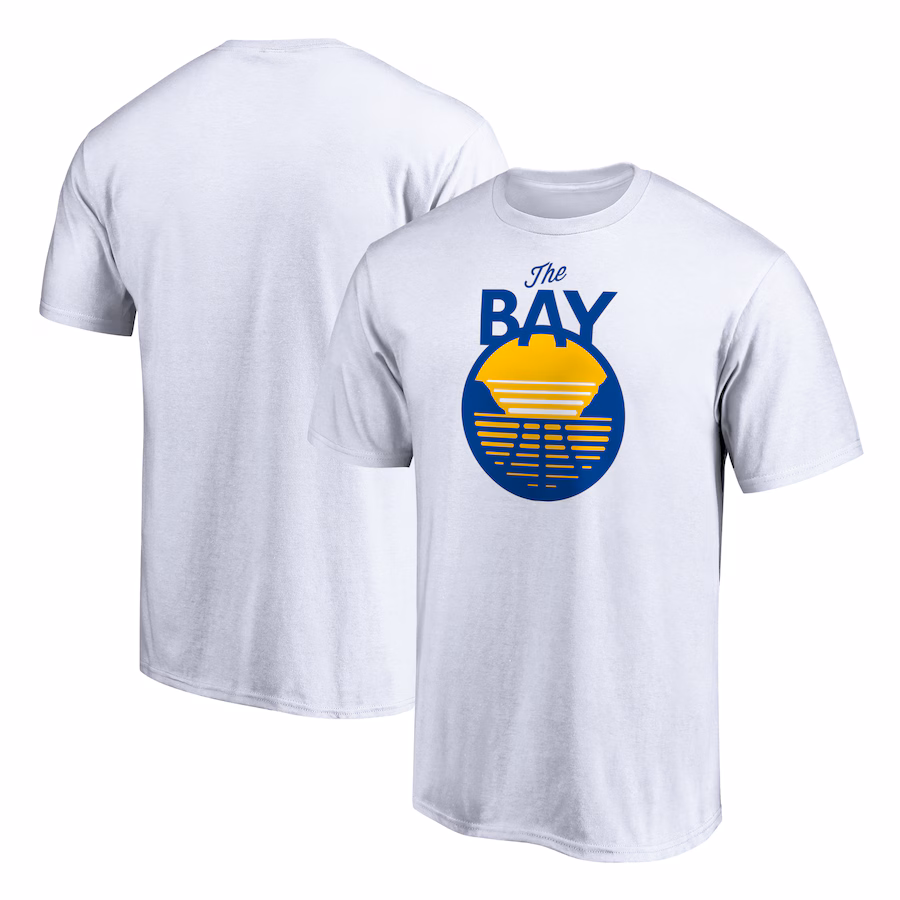 Men's Golden State Warriors White The Bay Logo T-Shirt