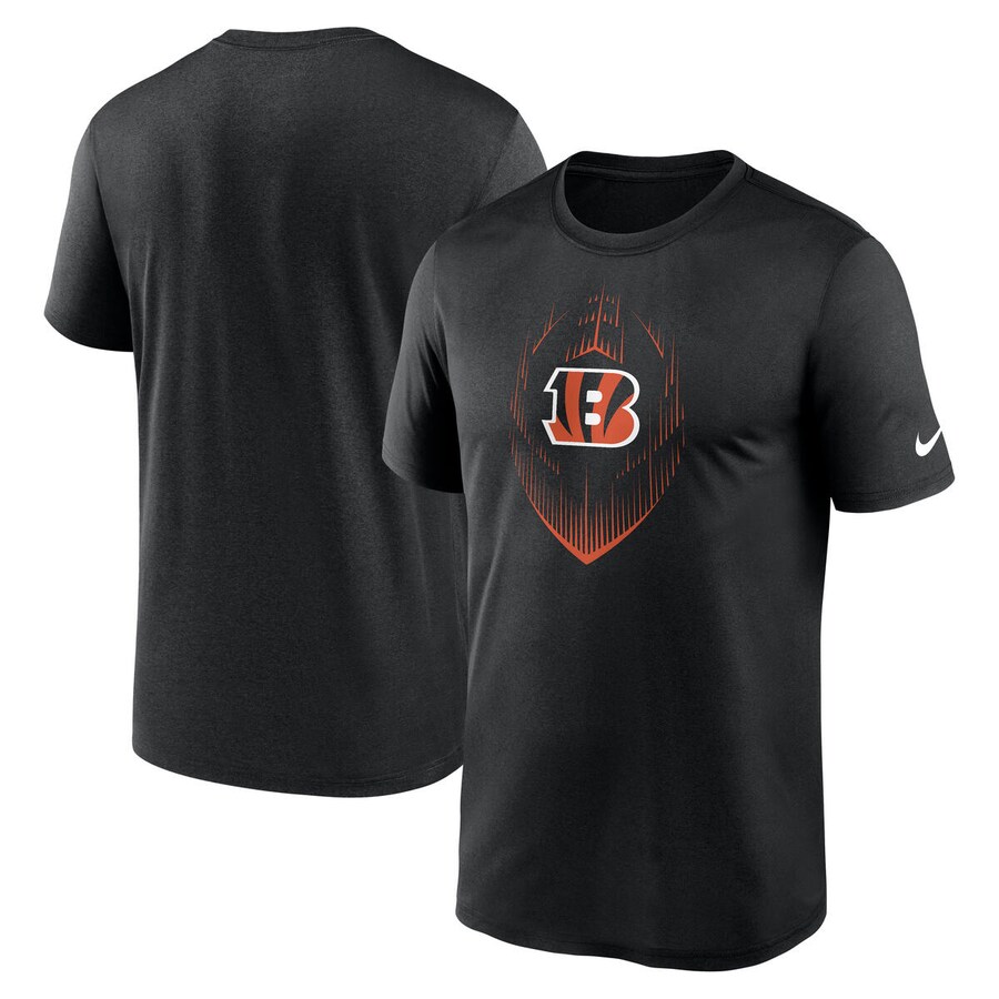 Men's Cincinnati Bengals  Nike Black Big & Tall Blitz Legend Icon T-Shirt