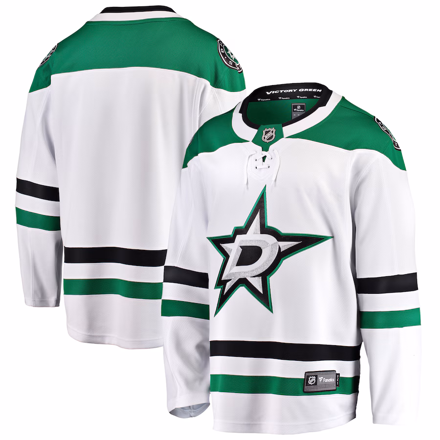 Men's Dallas Stars Fanatics White Breakaway Away Jersey