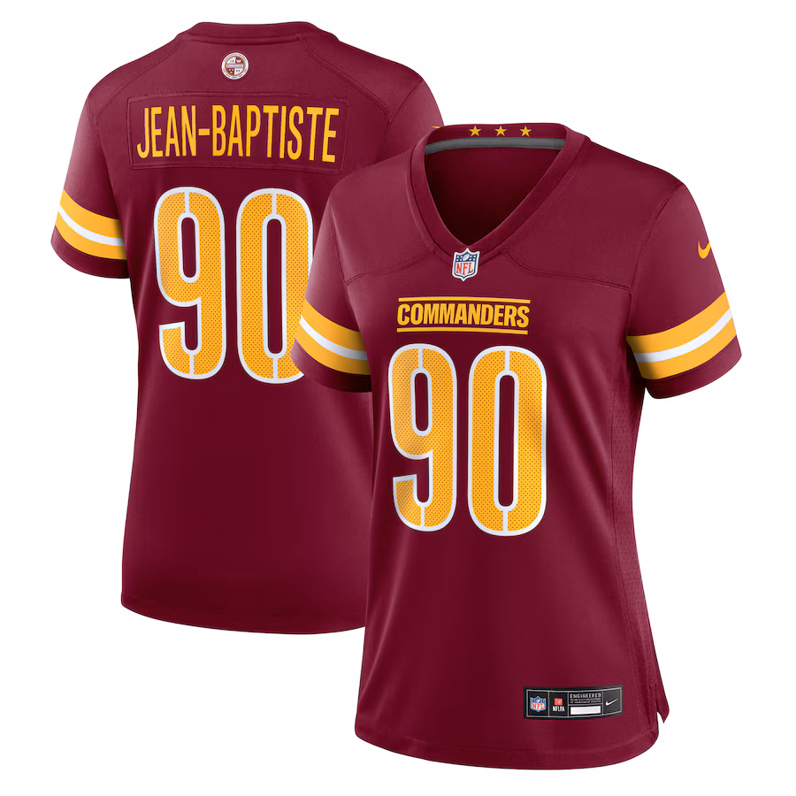 Women's Washington Commanders Javontae Jean-Baptiste Nike Burgundy Team Game Jersey