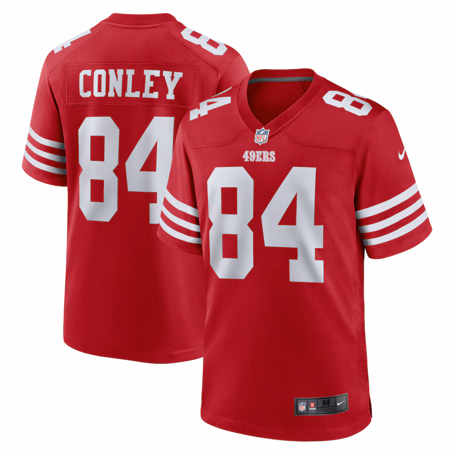 Men's San Francisco 49ers Chris Conley Nike  Scarlet  Game Jersey