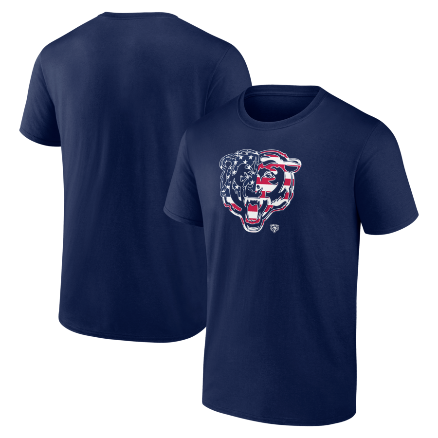 Men's Chicago Bears Navy Americana T-Shirt