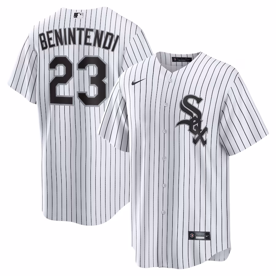Men's Chicago White Sox Andrew Benintendi Nike White/Black Home Official Player Jersey