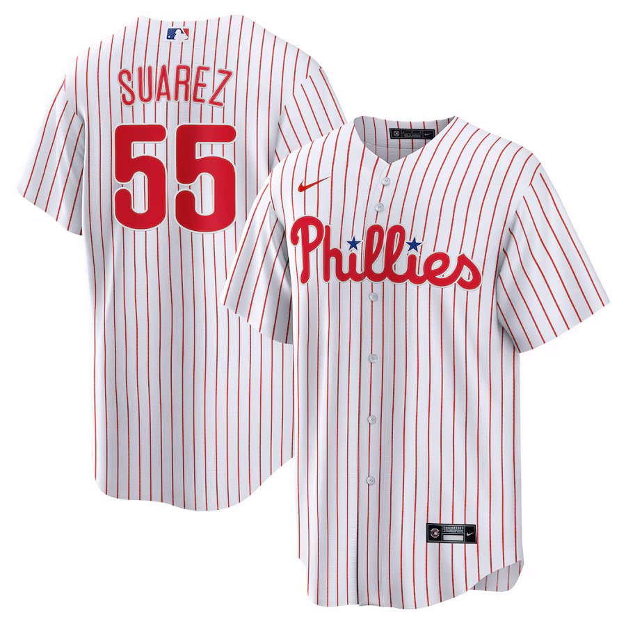 Men's Philadelphia Phillies Ranger Suárez Nike White Home  Replica Player Jersey