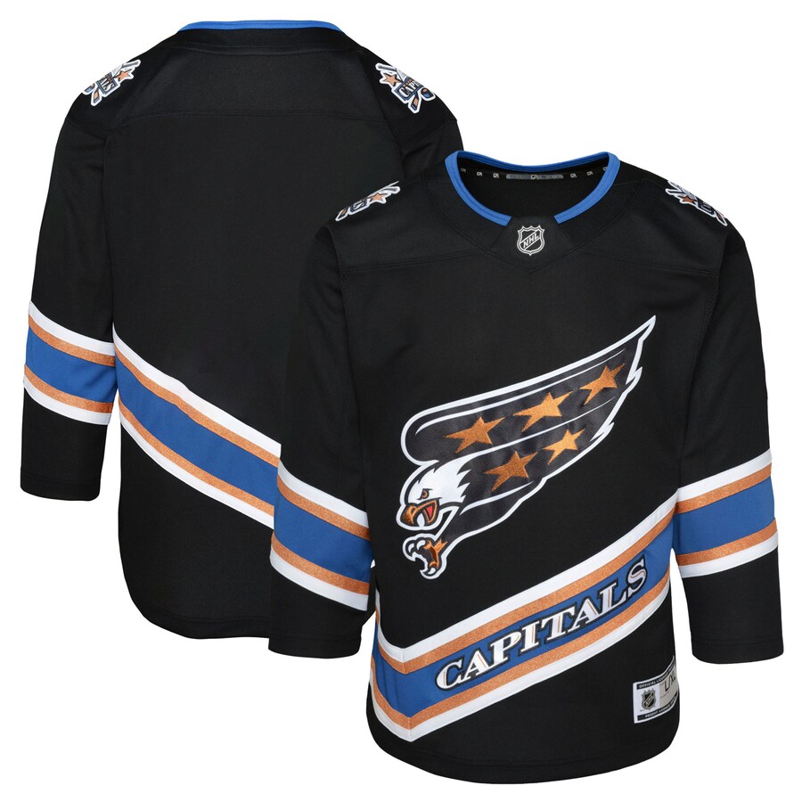 Youth Washington Capitals Black Alternate 50th Anniversary Premier Jersey