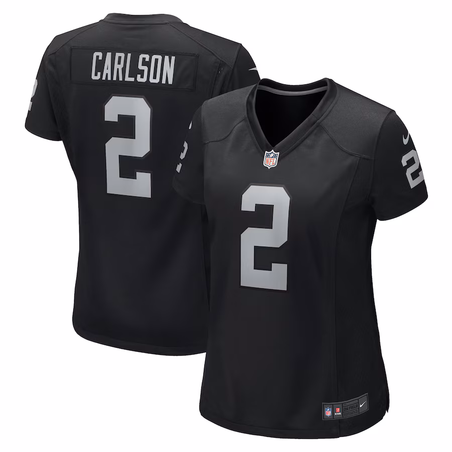 Women's Las Vegas Raiders Daniel Carlson Nike Black Game Jersey