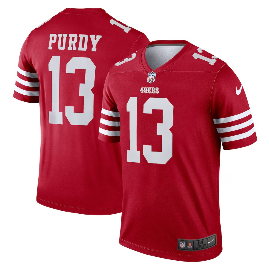 Men's San Francisco 49ers Brock Purdy Nike Scarlet Team Legend Jersey