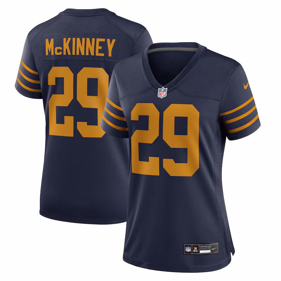 Women's Green Bay Packers Xavier McKinney Nike Navy The 1923 Classic Game Jersey