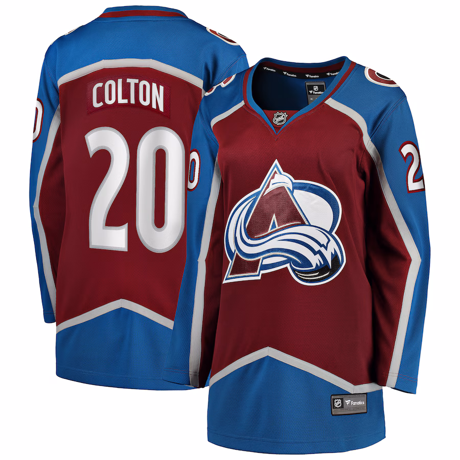 Women's Colorado Avalanche Ross Colton Fanatics Maroon Home Breakaway Player Jersey