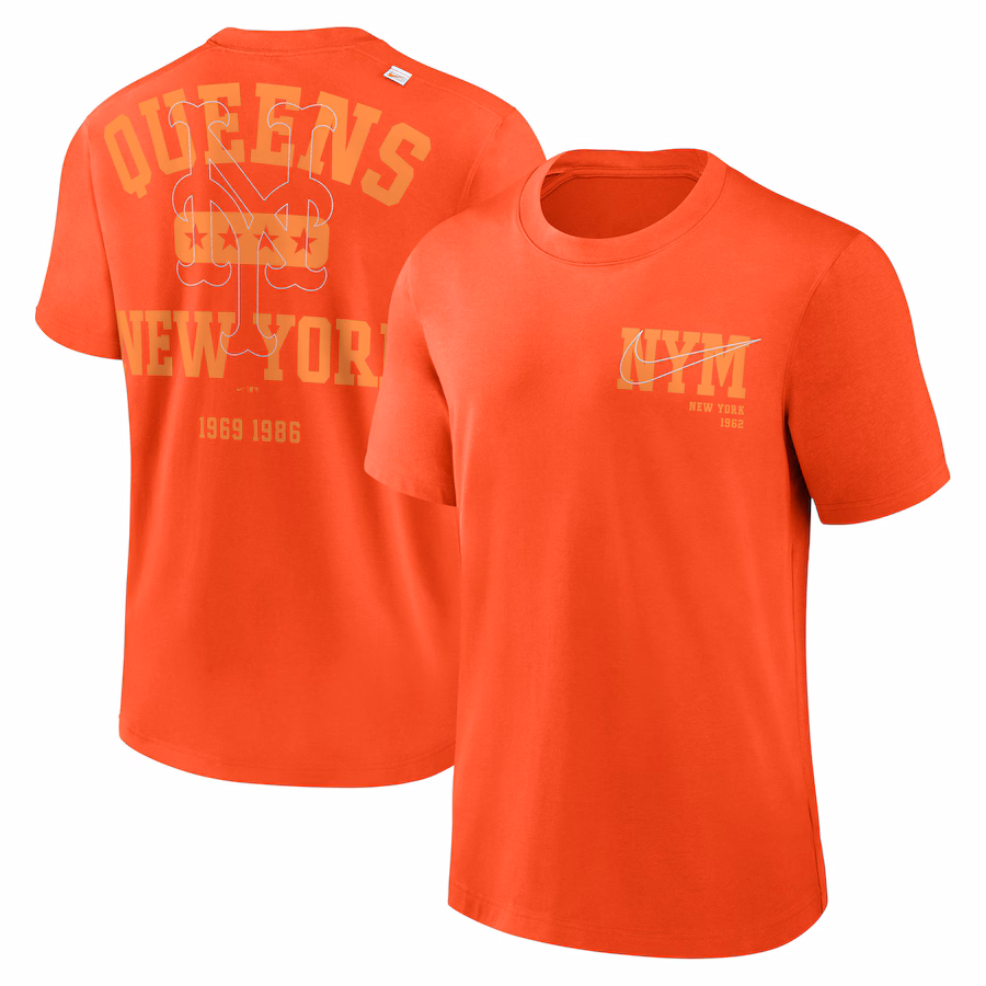 Men's New York Mets Nike Orange Statement Game Over T-Shirt
