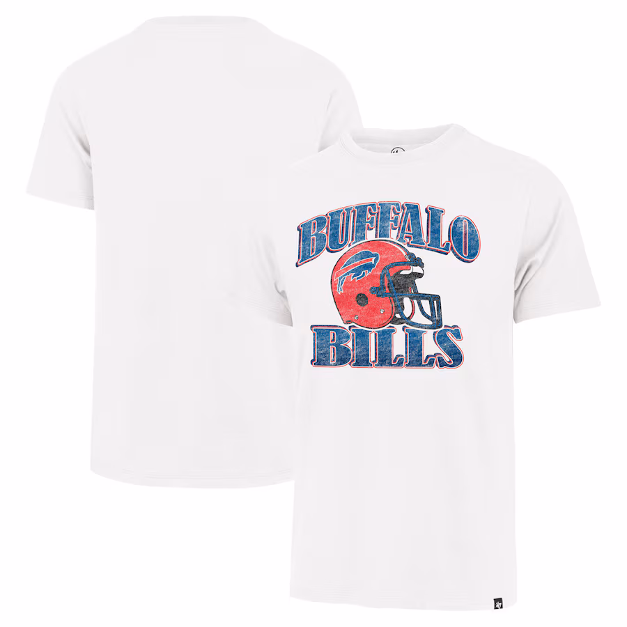 Men's Buffalo Bills '47 Cream Overrun Franklin Throwback T-Shirt