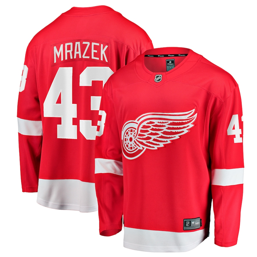 Men's Detroit Red Wings Petr Mrazek Fanatics Red Home Breakaway Jersey