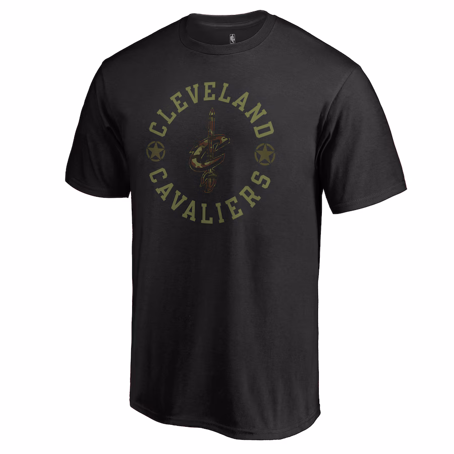 Men's Cleveland Cavaliers Black Liberty T-Shirt