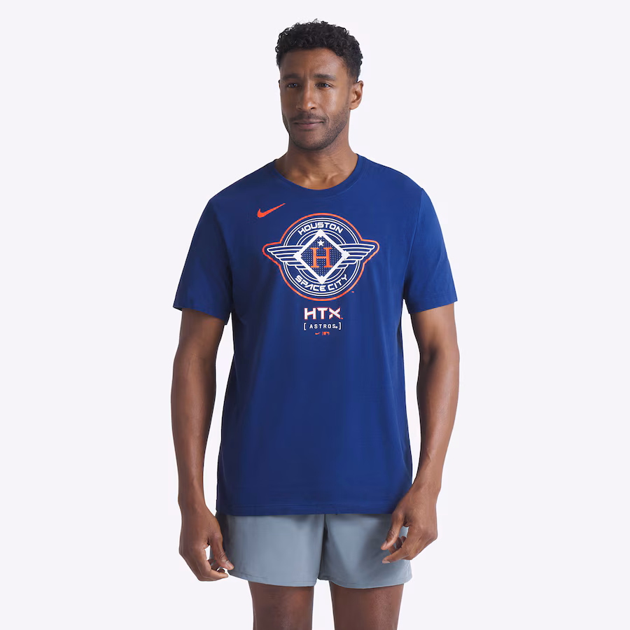 Men's Houston Astros Nike Navy 2025 City Connect Logo T-Shirt