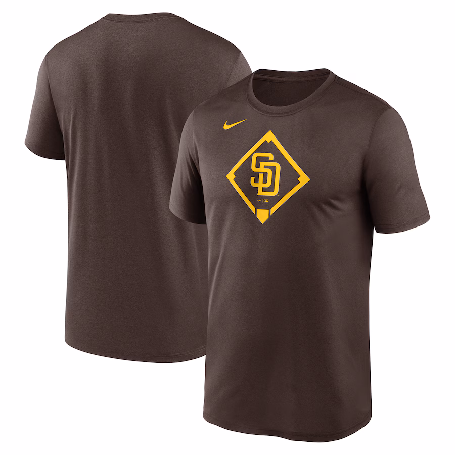 Men's San Diego Padres Nike Brown Icon Legend Performance T-Shirt