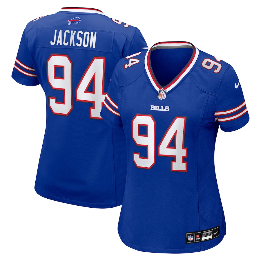 Women's Buffalo Bills Landon Jackson Nike Royal Team Game Jersey