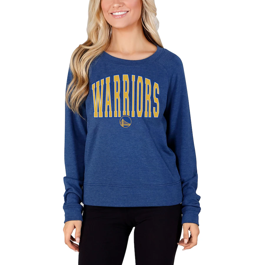 Women's Golden State Warriors Concepts Sport Royal Mainstream Terry Long Sleeve T-Shirt