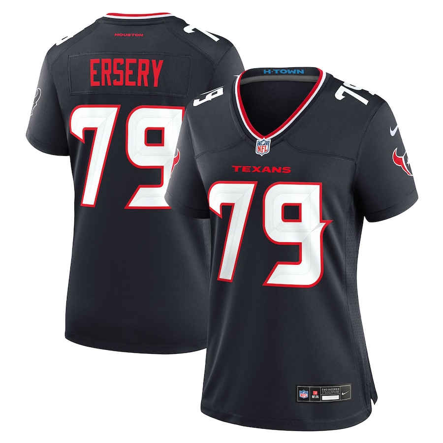 Women's Houston Texans Aireontae Ersery Nike Navy Team Game Jersey