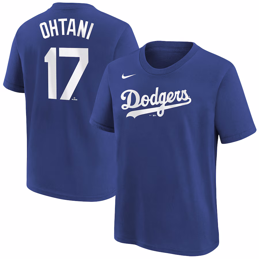 Youth Los Angeles Dodgers Shohei Ohtani Nike Royal Name & Number T-Shirt