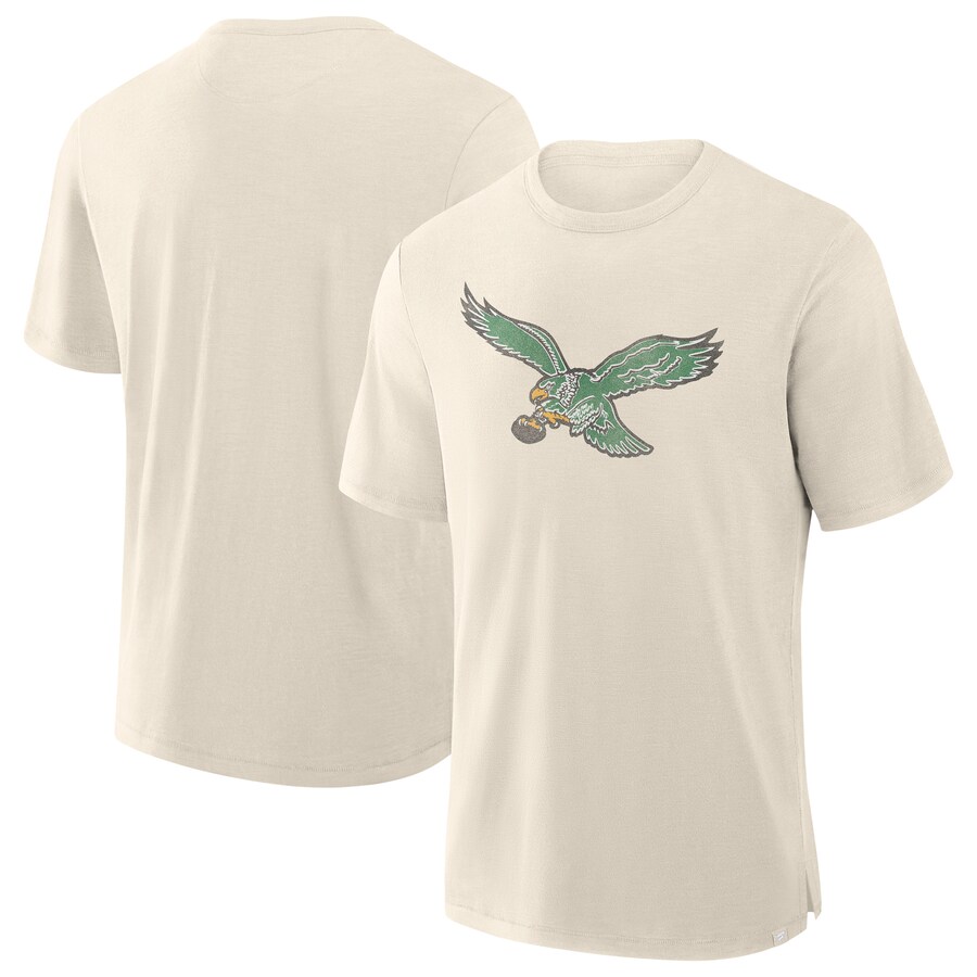 Men's Philadelphia Eagles  Fanatics Cream Slub T-Shirt
