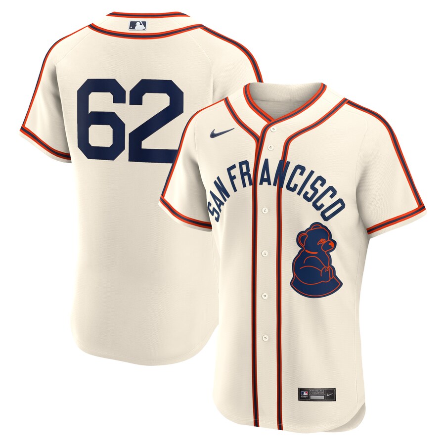 Men's San Francisco Giants Logan Webb Nike Cream 2024 Rickwood Classic Authentic Player Jersey