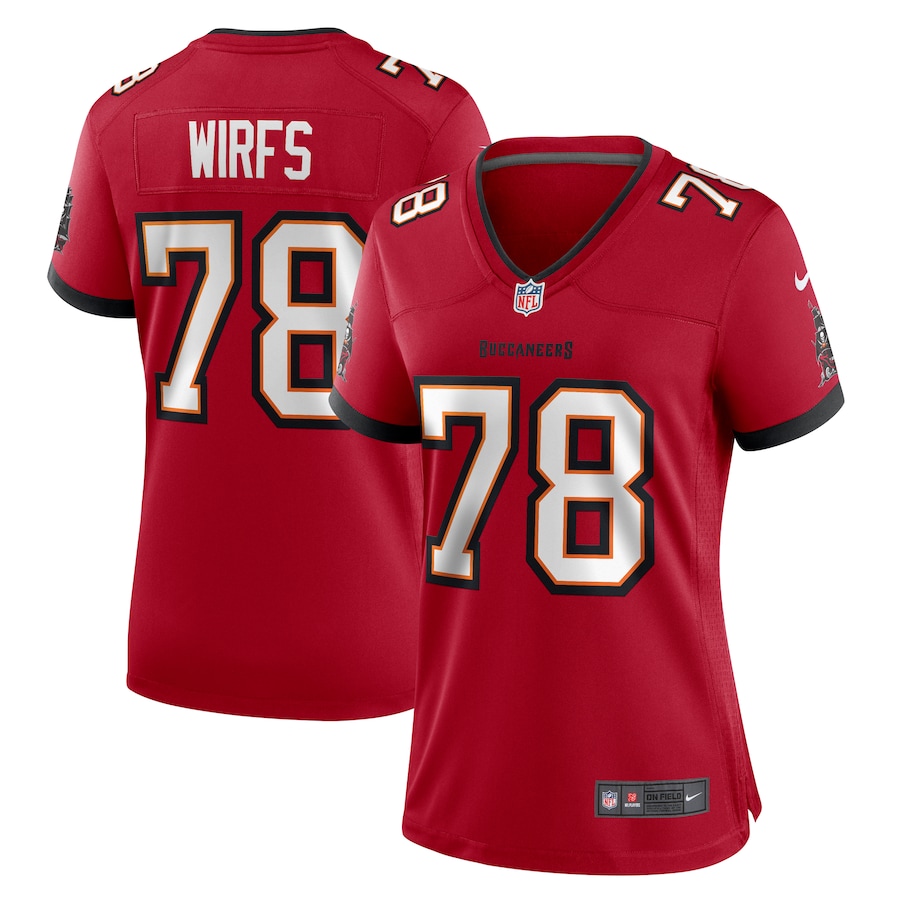 Women's Tampa Bay Buccaneers Tristan Wirfs Nike Red Team Game Jersey