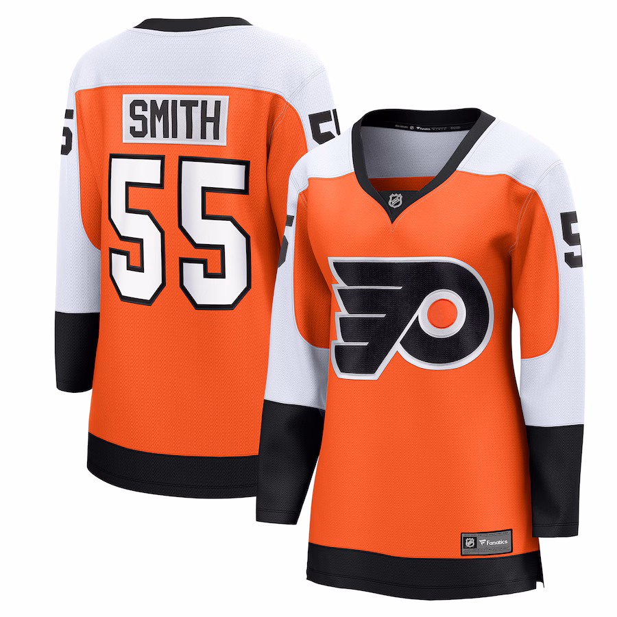 Women's Philadelphia Flyers Givani Smith Fanatics Orange Home Breakaway Player Jersey