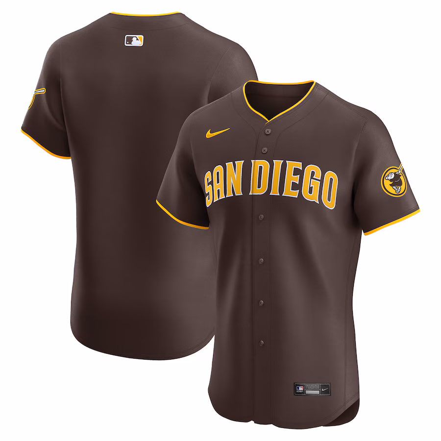 Men's San Diego Padres Nike Brown Alternate Elite Jersey