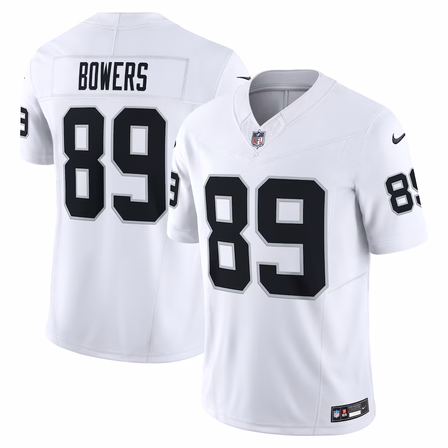 Men's Las Vegas Raiders Brock Bowers Nike White Vapor F.U.S.E. Limited Jersey