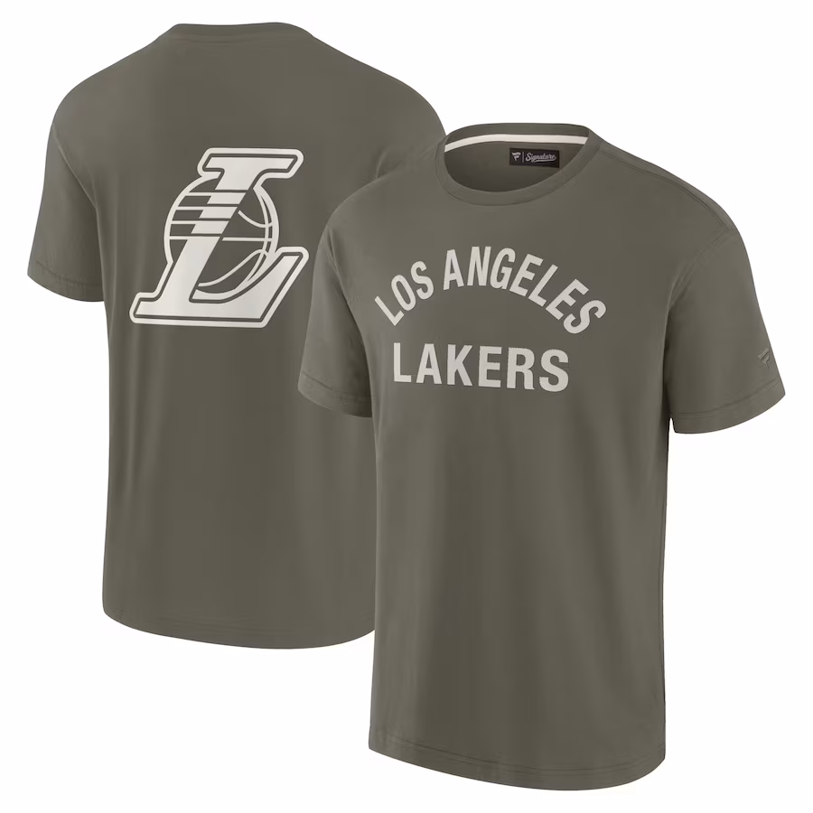 Unisex Los Angeles Lakers Fanatics Olive Elements Super Soft Short Sleeve T-Shirt
