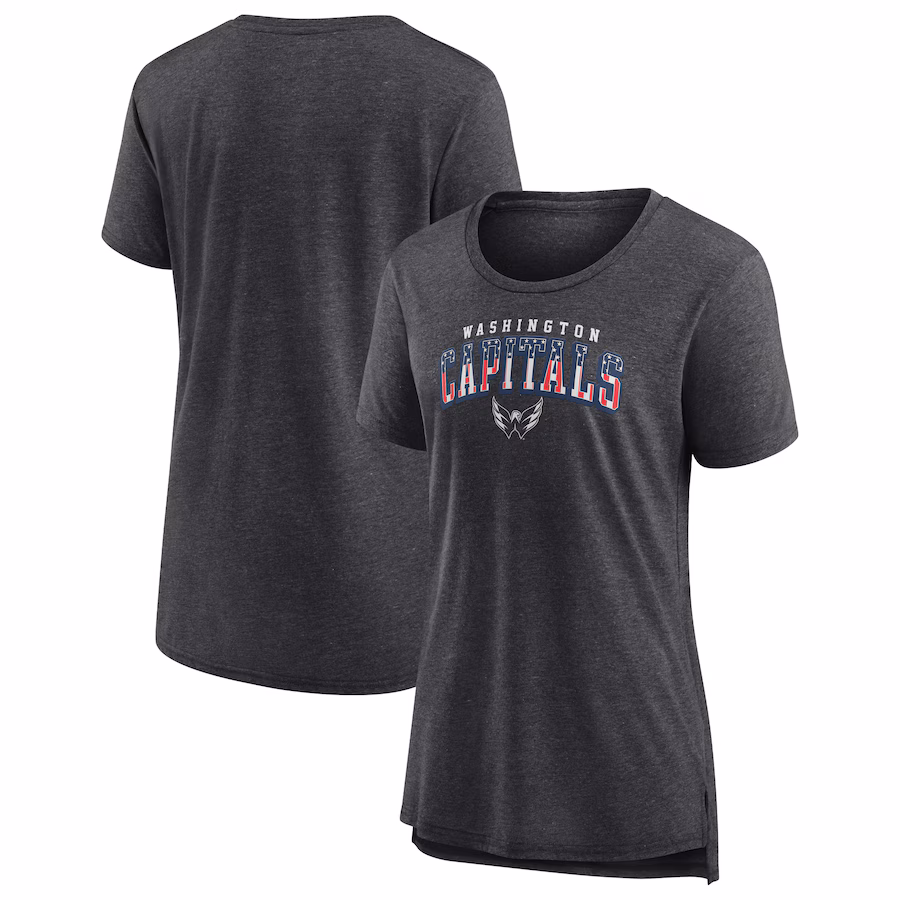 Women's Washington Capitals Gray Proud Tri-Blend T-Shirt