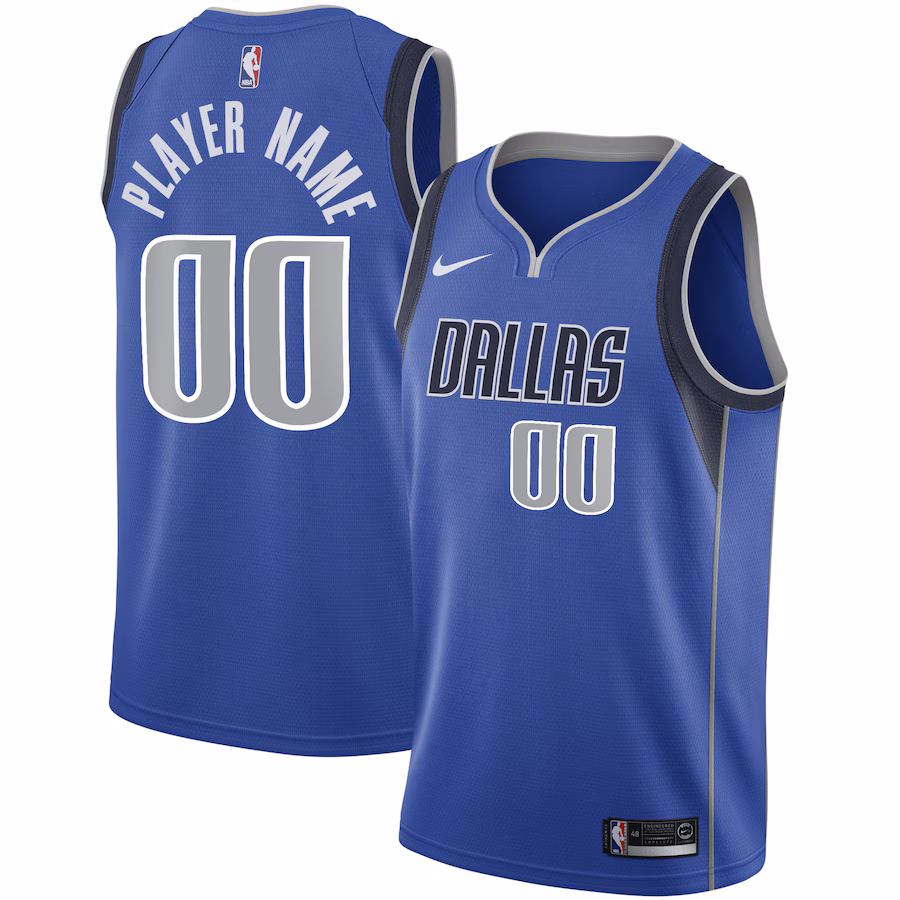 Men's Dallas Mavericks Nike Blue 2020/21 Swingman Custom Jersey - Icon Edition