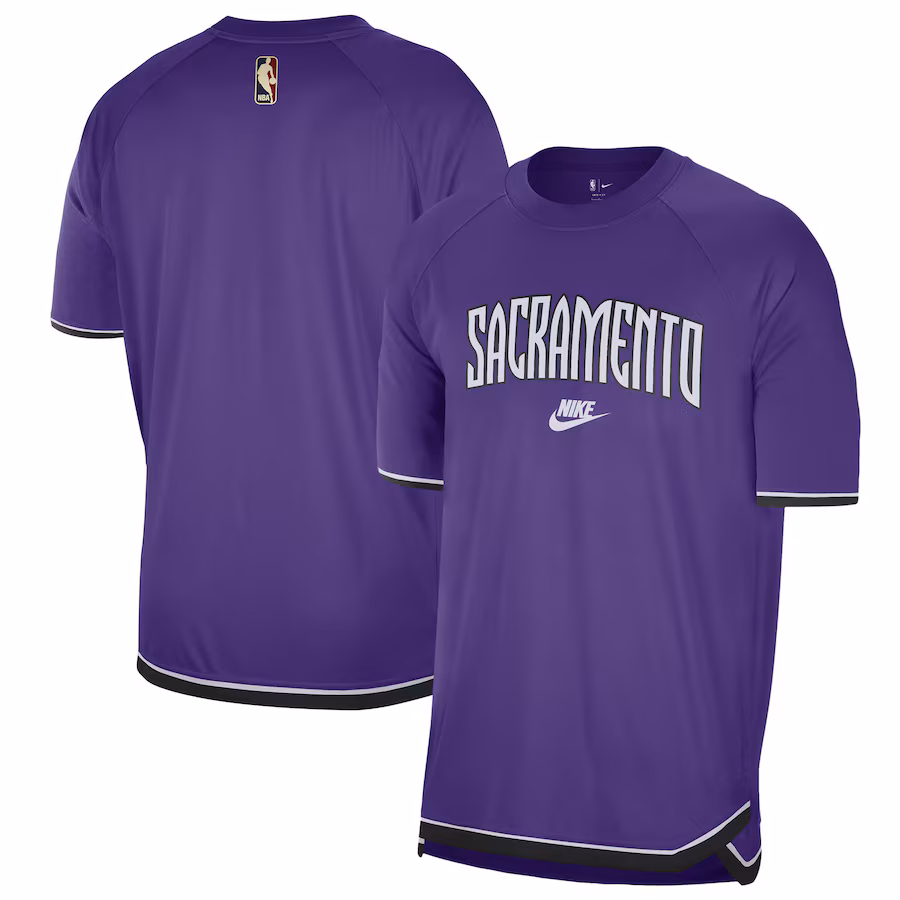 Men's Sacramento Kings  Nike Purple 2024/25 Classic Edition Pregame Shooting T-Shirt