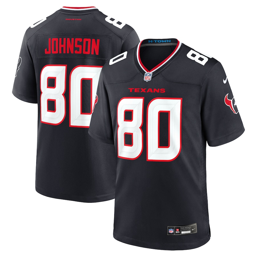 Men's Houston Texans Andre Johnson Nike  Navy Team Retired Player Game Jersey