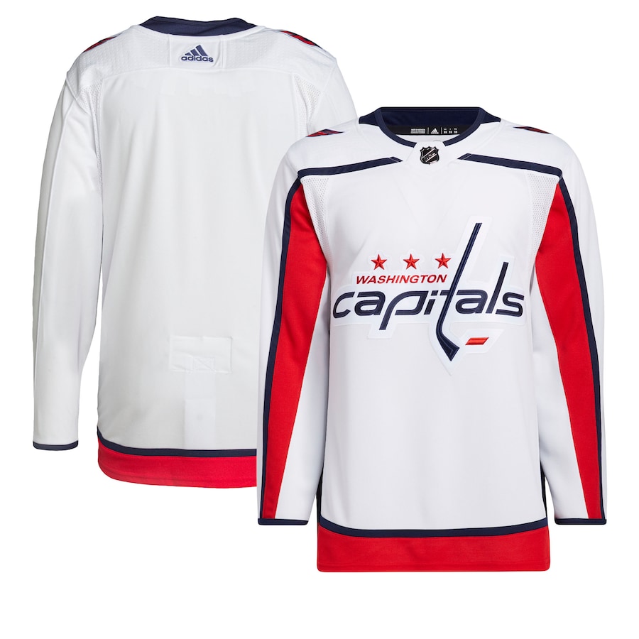 Men's Washington Capitals adidas White Away Primegreen Authentic Jersey