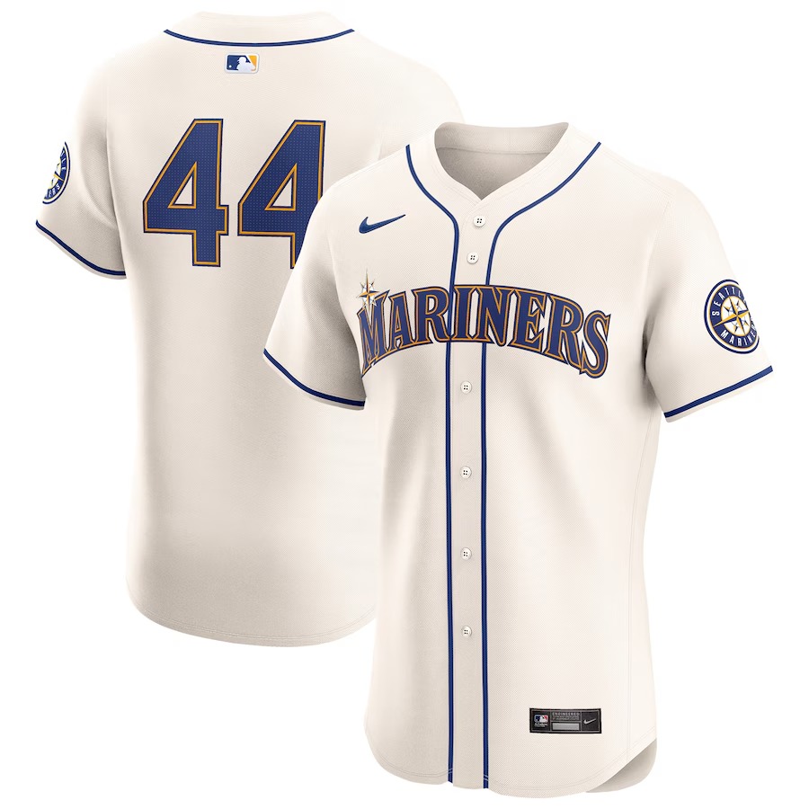 Men's Seattle Mariners Julio Rodríguez Nike Cream Alternate Elite Player Jersey