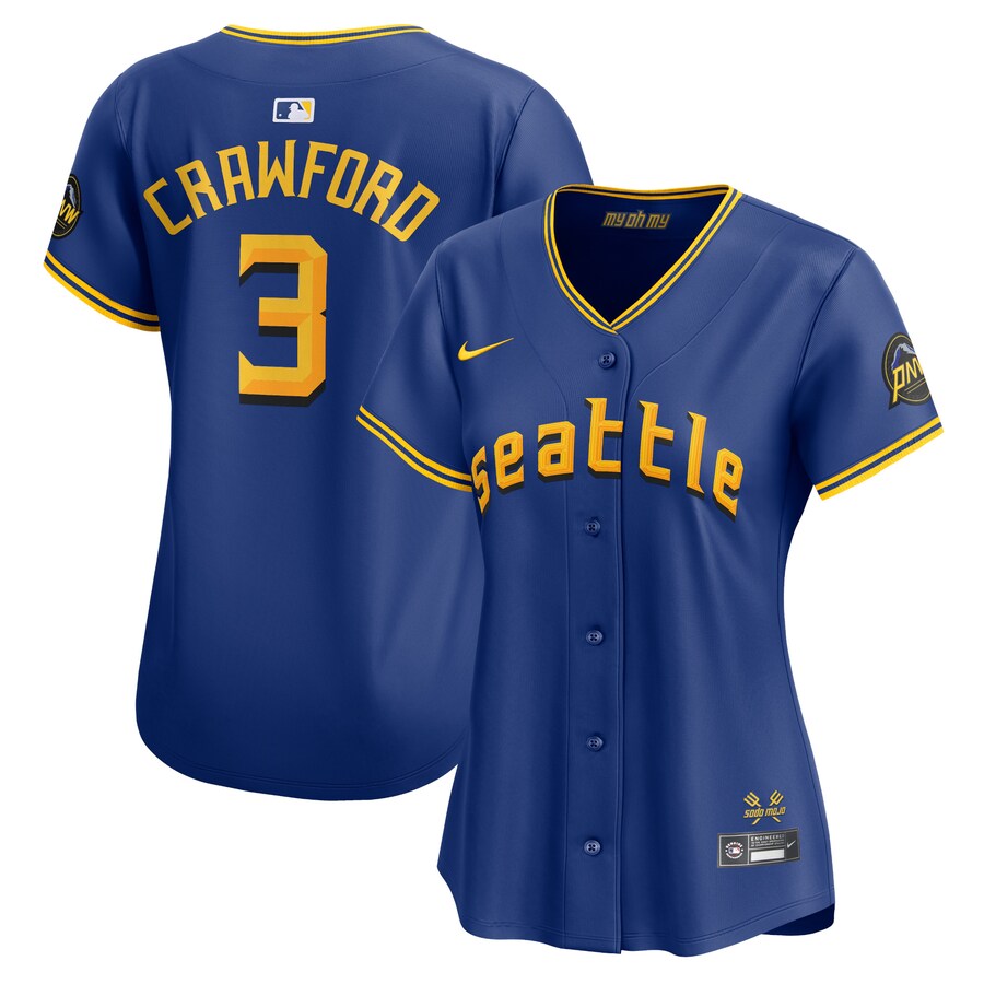 Women's Seattle Mariners J.P. Crawford Nike Royal City Connect Limited Player Jersey