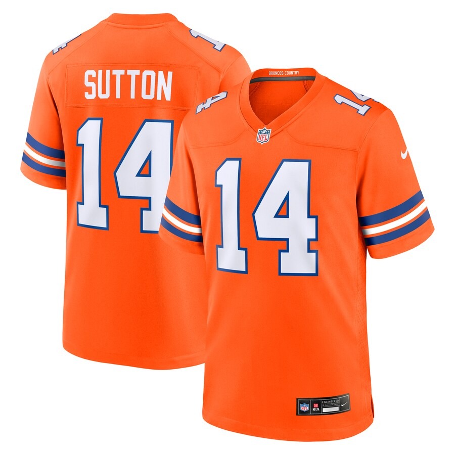 Men's Denver Broncos Courtland Sutton Nike Orange Alternate Game Jersey