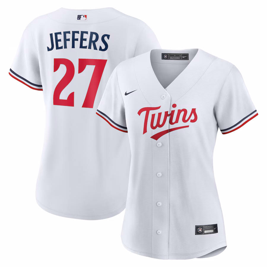 Women's Minnesota Twins Ryan Jeffers Nike White Home Replica Jersey