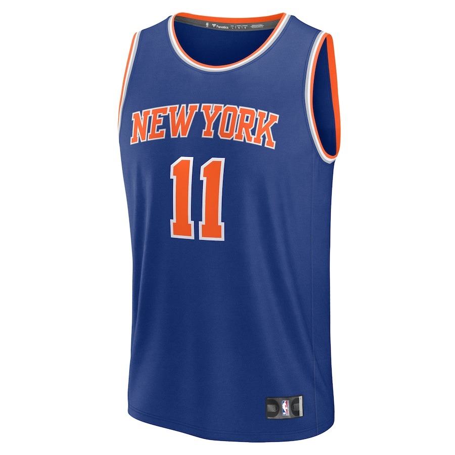 Youth New York Knicks Jalen Brunson Fanatics Blue Fast Break Replica Player Jersey - Icon Edition