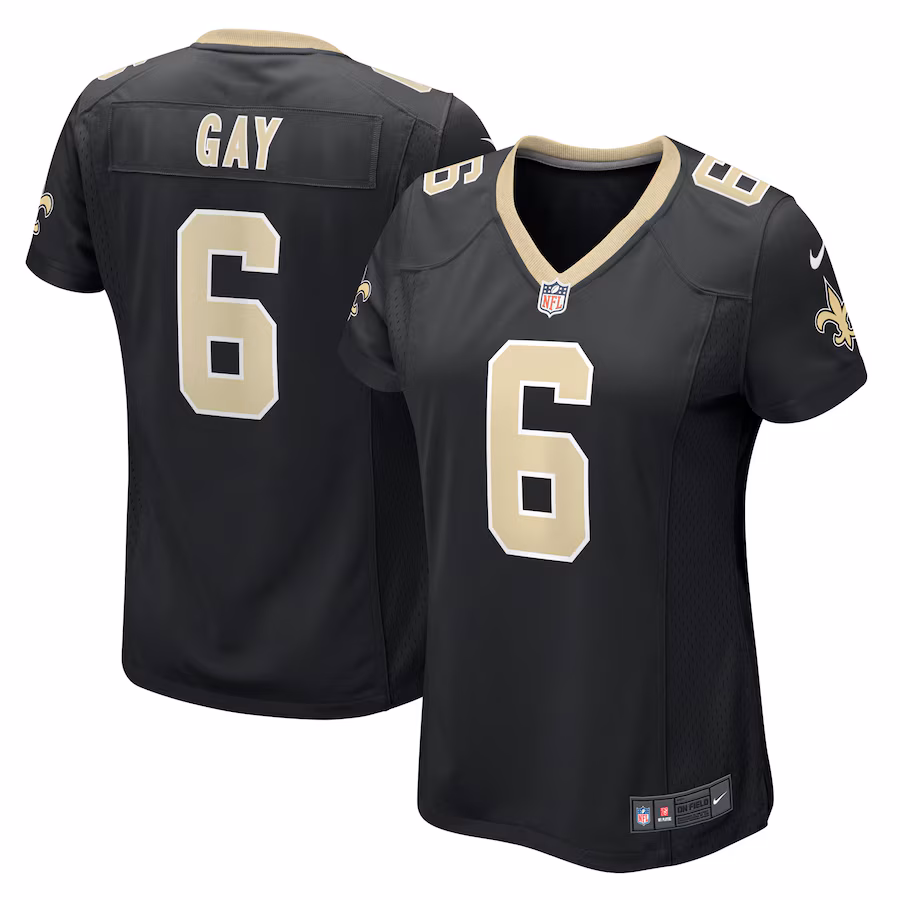 Women's New Orleans Saints Willie Gay Nike Black Game Jersey