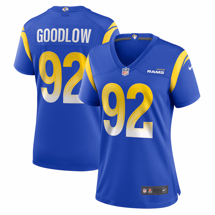 Women's Los Angeles Rams Anthony Goodlow Nike  Royal Game Jersey