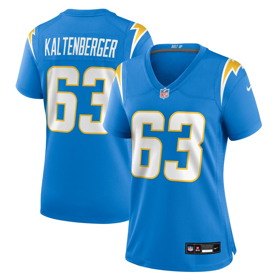 Women's Los Angeles Chargers Josh Kaltenberger Nike Powder Blue Team Game Jersey