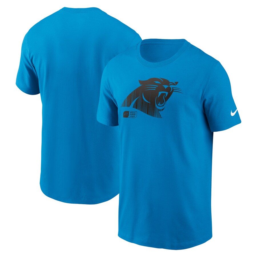 Men's Carolina Panthers Nike Blue Faded Essential T-Shirt