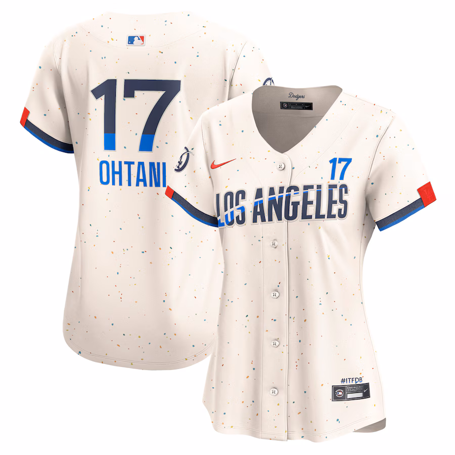 Women's Los Angeles Dodgers Shohei Ohtani Nike Cream City Connect Limited Player Jersey